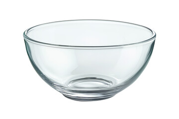 Glass bowl isolated on transparent background. Kitchen glass serving bowl png