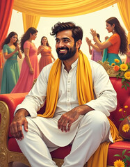 Obraz premium indian groom