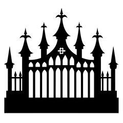 silhouette of the gate