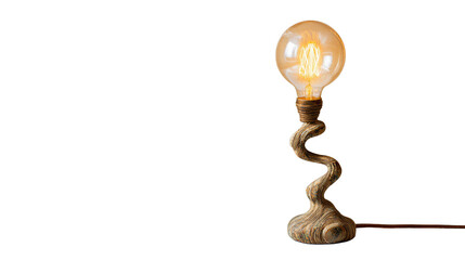 Home decoration; candlestick on white background.