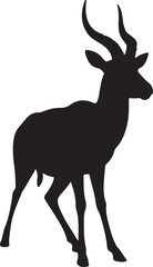 Antelope in silhouette
