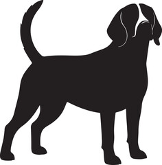  Beagle in silhouette