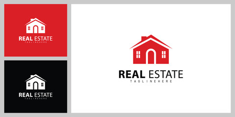Minimalist Building Icon Logo – Real Estate Business Branding Template