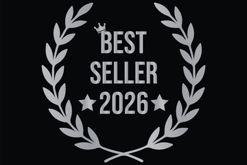 Bestseller Recognition in Gold Design. best seller badge, icon vector illustration of a set. Best seller badge. vector illustration, Best-selling award icon with crown and stars. eps 10