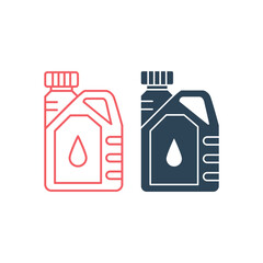 Engine oil vector illustration icons set