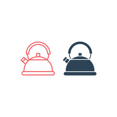 Kettle vector illustration icons set