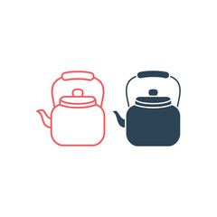 Kettle vector illustration icons set