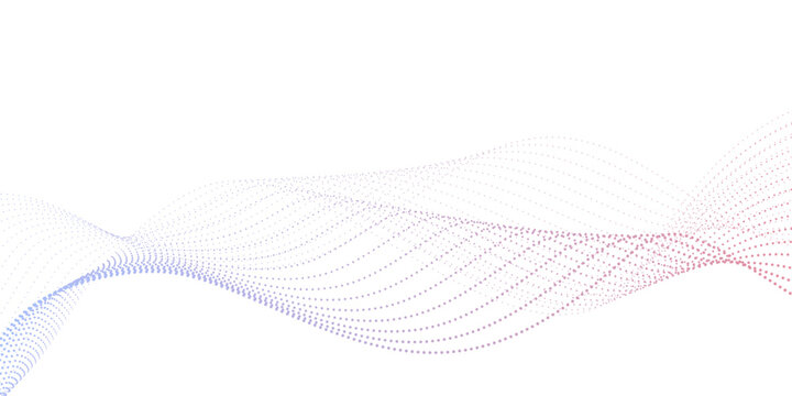 Multicolor blend abstract vector wave line template. Digital future technology concept geometric patterns of lines. Abstract wave lines element for banner, flyer, brochure, poster. Modern flowing wave