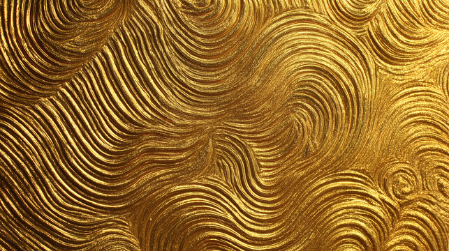 Gold foil texture close-up