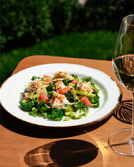 A Delicious and Fresh Salad with Grapefruit and a Perfect