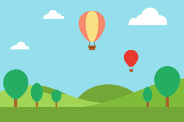 flat minimalist seascape with lighthouse