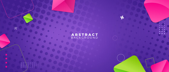 Abstract colorful geometric vector background with origami-style shapes and vibrant design elements
