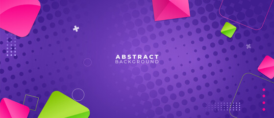 Abstract colorful geometric vector background with origami-style shapes and vibrant design elements