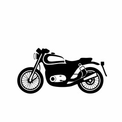 Obraz premium Motorcycle Silhouette Vector Graphic