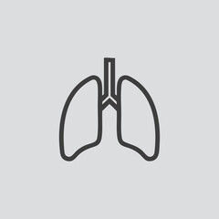 Lungs Line Art Icon