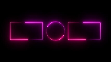 Subscribe button and outro for gaming and video channels Youtube End screen animation. neon glowing end screen 4k animation - Powered by Adobe