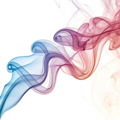 Elegant flowing smoke trails in vibrant pastel hues.