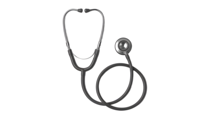 Professional stethoscope symbolizes healthcare, diagnosis, and medical care, essential for doctors and nurses worldwide.