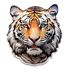 Tiger, Cat & Heart Sticker