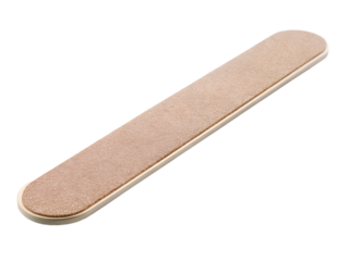 Gold glitter nail file isolated on transparent background