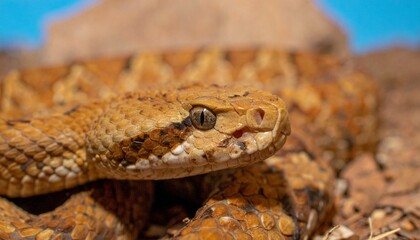 Obraz premium snake in the sand