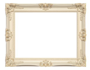 vintage photo frame isolated