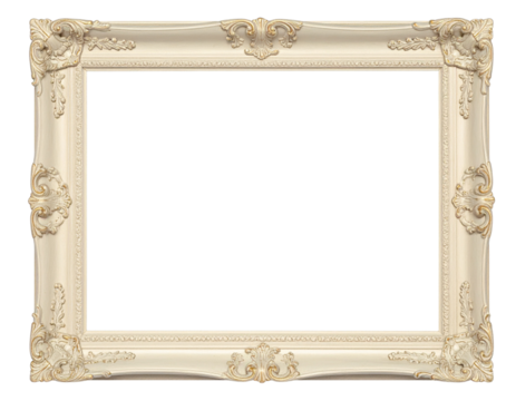 vintage photo frame isolated