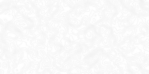 Monochromatic Topographic Map contour lines forming a seamless Line Art Design on a Clean Background landscape features design.
