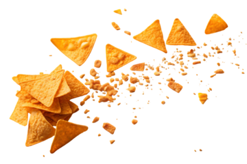 elegant modern detailed professional high quality Crushed Doritos Chips with Orange Tortilla Shells