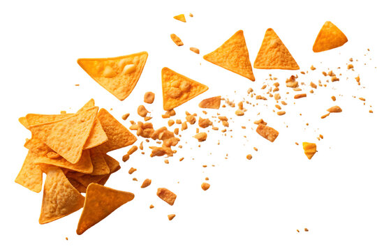 elegant modern detailed professional high quality Crushed Doritos Chips with Orange Tortilla Shells