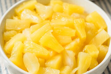 Organic Canned Pineapple Tidbit Chunks