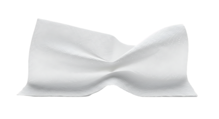 elegant modern detailed professional high quality White Cloth with Folded Edges and Crinkles