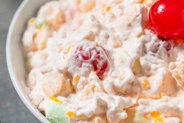 Homemade Sweet Ambrosia Fruit Salad