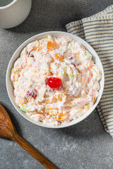 Homemade Sweet Ambrosia Fruit Salad