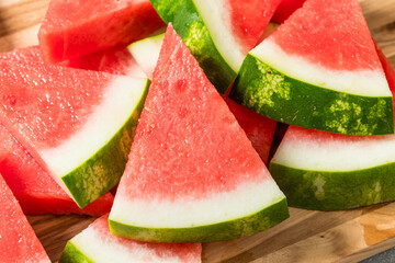 Sweet Organic Raw Watermelon Slices