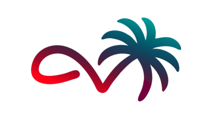 PNG Abstract palm tree illustration. 