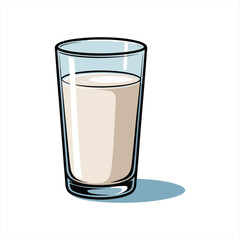 Milk carton with glass of milk