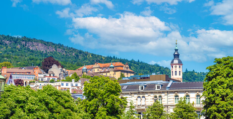 Obraz premium The UNESCO World Heritage town of Baden Baden, Baden-Würthenberg, Germany