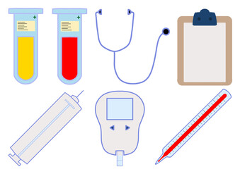 vector illustration of medical equipment