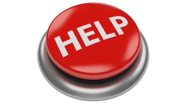 Urgent assistance needed Press the bright red HELP button