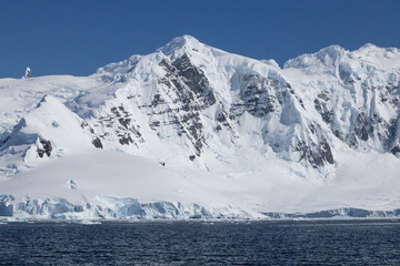 Mountains with snow from Antarctica