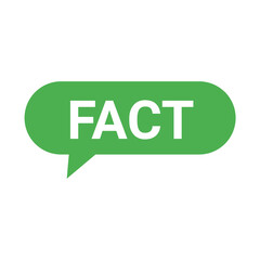 Green Fact Speech Bubble Icons Fact On Transparent background 