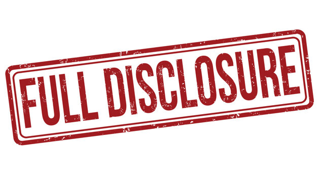 Full disclosure grunge rubber stamp