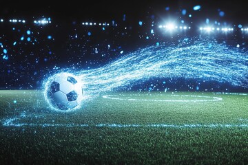 The Speed of the Game: A Dynamic Football Action Shot