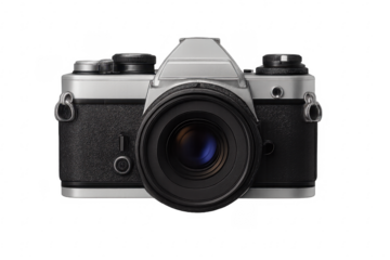 Vintage analog camera isolated on transparent background