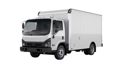 Box truck ready for delivery, transport solution, commercial use