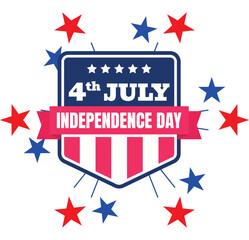 Abstract geometric composition with vibrant color palette and clean typography elements