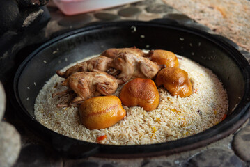 Traditional chicken with rice dish