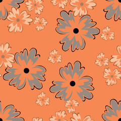 Obraz premium cute flower pattern image for fabric textile or wall decoration 
