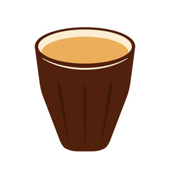 Indian hot drink vector. Indian chai icon. Chai is Indian drink. Kerala tea shop illustration vector eps. Indian Kerala roadside. Kerala tea shop line drawing. Kerala Old.
